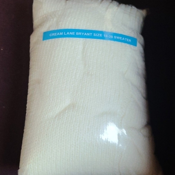 Lane bryant size 18-20 cream Sweater - Picture 2 of 2